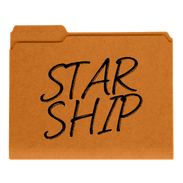 folder that has "STARSHIP" written on it